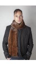 Scandinavian mink fur stole-scarf